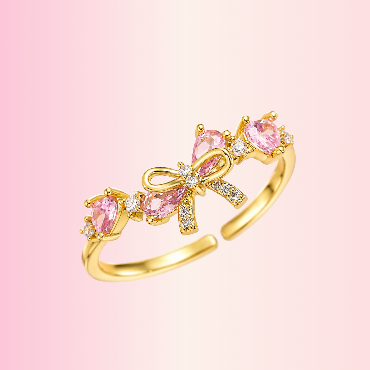 Bague dorée Veloria