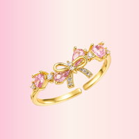 Bague dorée Veloria