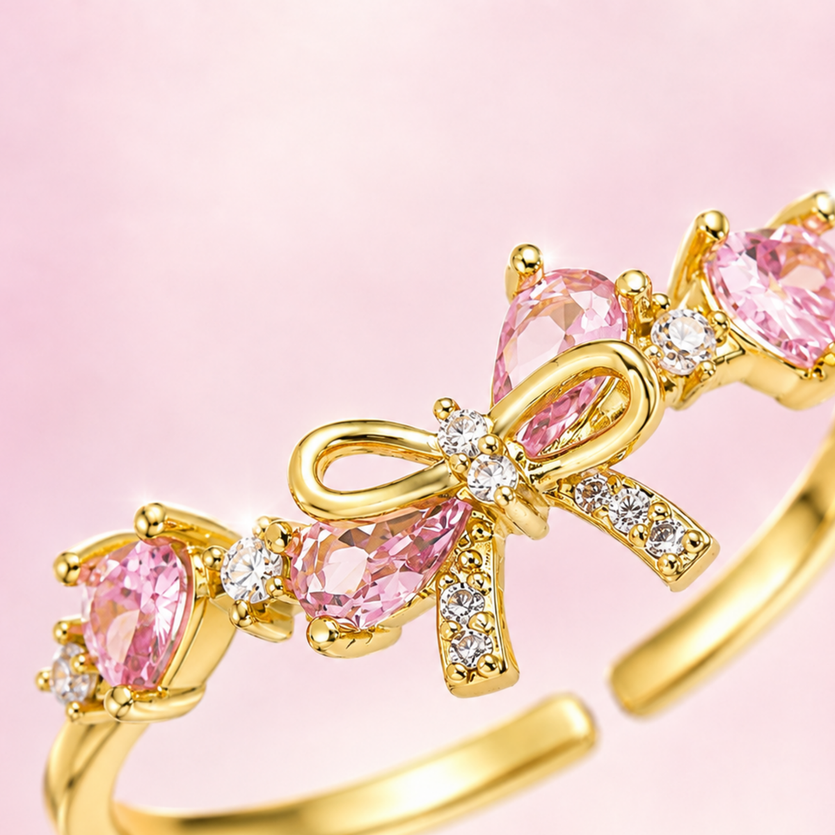 Bague dorée Veloria