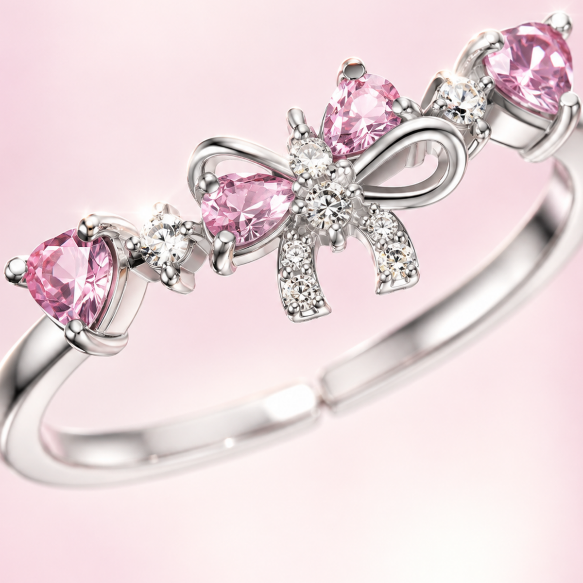Bague argentée Veloria