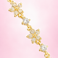 Bracelet doré Flora